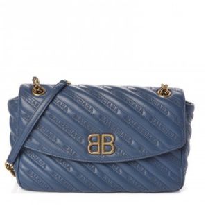 BALENCIAGA Calfskin Matelasse BB Chain